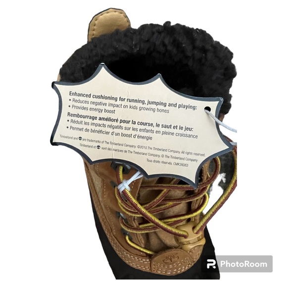 Kids’ juniors’ Timberland waterproof Mallard ankle booties 5.5 wheat brown NEW - Picture 7 of 9